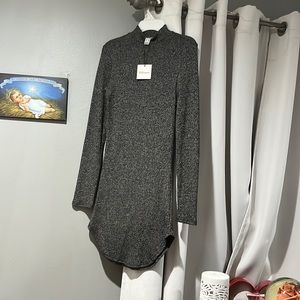 grey long sleeve dress NEW size xs